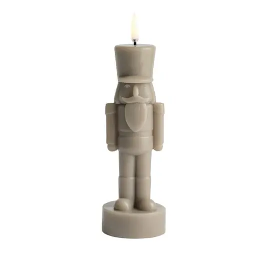 Vela LED NUTCRACKER, arena, altura 21 cm - Uyuni Lighting Hecho A Mano