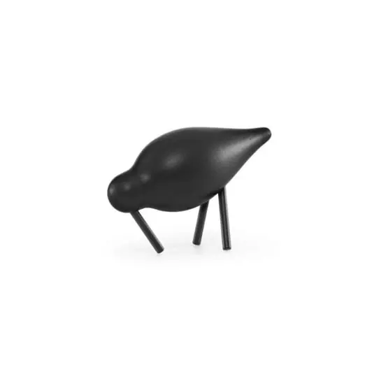 Shorebird Escultura Small Black/Black - Normann Copenhagen Garantía De Devolución De Dinero