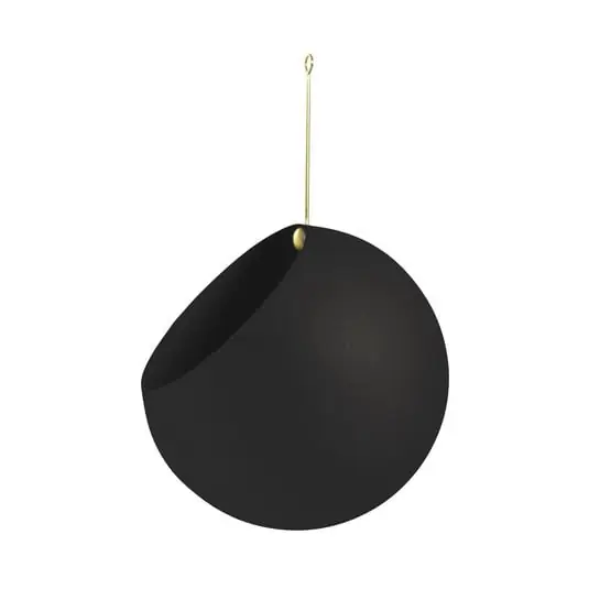 Imprescindible (Must-Have) Globe Maceta Ø21xH32 Black/Gold - AYTM