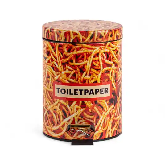 Cubo de basura Spaghetti, multicolor, altura 27,5 cm - SELETTI Súper Precio