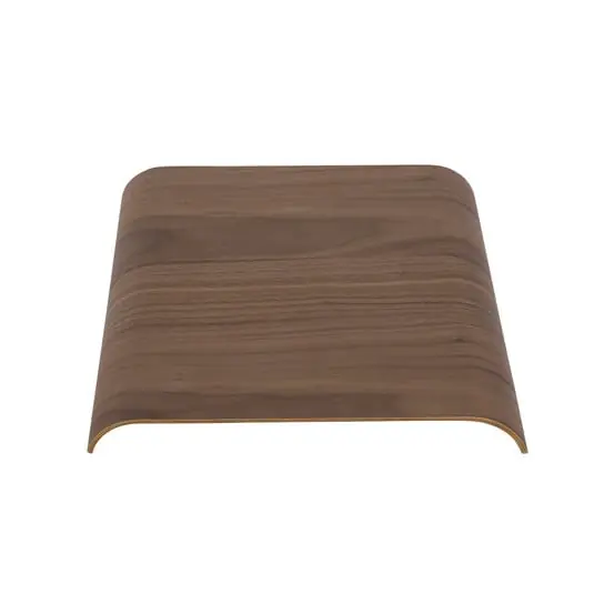 Original Curva Madera Bandeja para Estante L33xW32,4xH3,6 Walnut - AYTM
