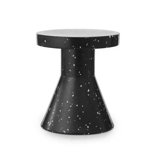 Artesanal Taburete Bit Cone, negro, altura 42 cm - Normann Copenhagen