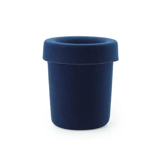 Compra Hoy Papelera Hide, azul oscuro, altura 36 cm - Normann Copenhagen