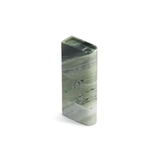 Monolith Portavelas Tall Mixed Green Marble - Northern Lujoso