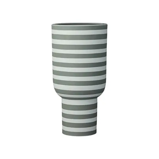 Varia Sculptural Vase Dusty Verde/Forest - AYTM Liquidación