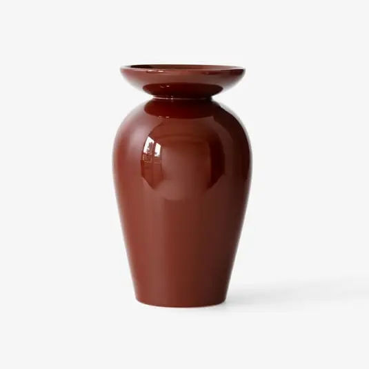 Favorito De Clientes Jarrón Momento JH47 marrón rojizo, 24 cm de altura, cerámica - &Tradition