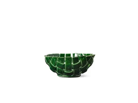 Plait Tazón Ø24 Emerald Verde - Ferm Living Última Versión
