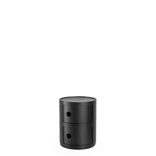 Rebajas Componibili 2 Mesa Auxiliares Matt Black - Kartell