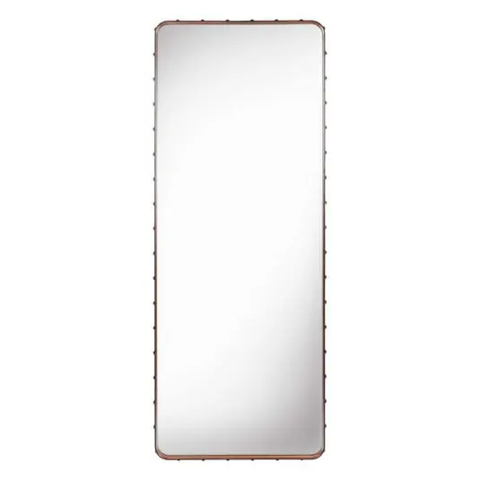 Precio Económico Adnet Espejo Rectangular 70X180 Tan Leather - GUBI