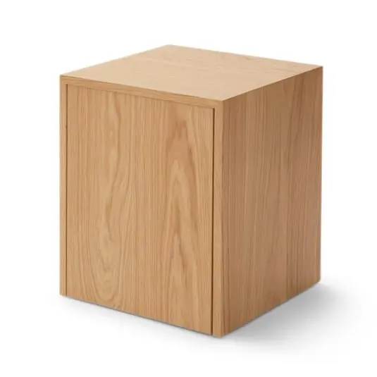 Mass Mesa Auxiliares w/Cajón Roble - New Works Precio De Oferta