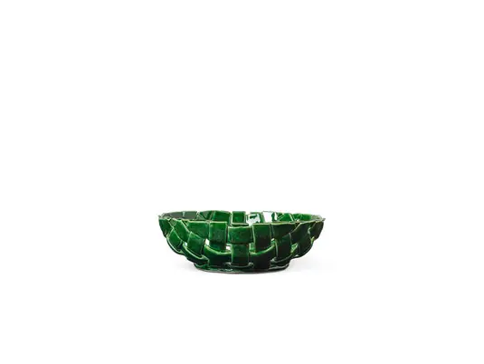 Exclusivo Plait Tazón Ø30 Emerald Verde - Ferm Living