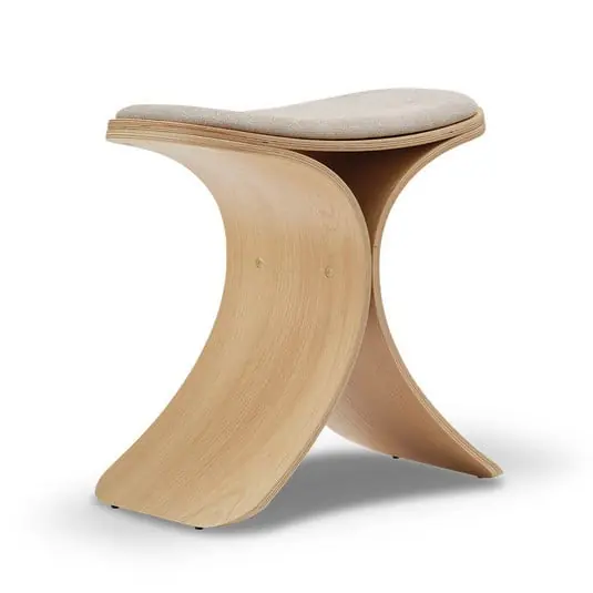Luno Taburete Roble/Beige - GEJST Alta Calidad