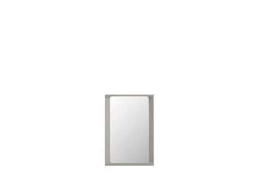 Arced Mirror 80x55 Light Grey - Muuto Ordena Ya