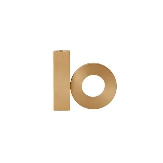 Baari Solid Brushed Brass Candleholder - OYOY Living Design Oferta