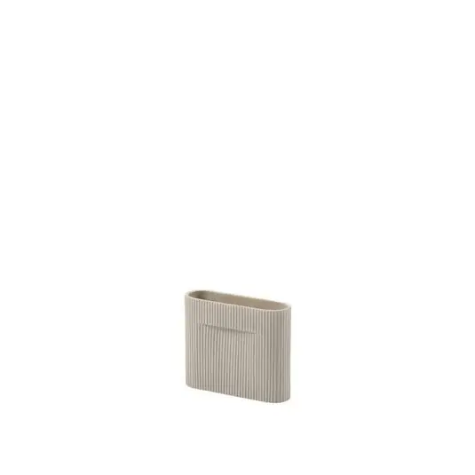 Ridge Vase H16,5 Beige - Muuto Directo De Fábrica