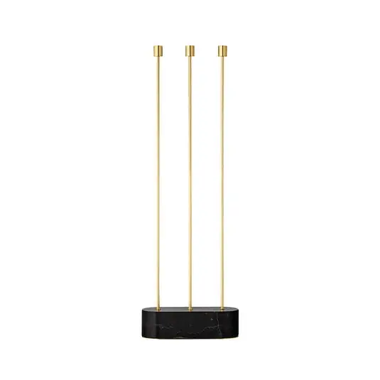 Certificado Portavelas Grasil Floor L27xW9xH82 Negro/Dorado - AYTM