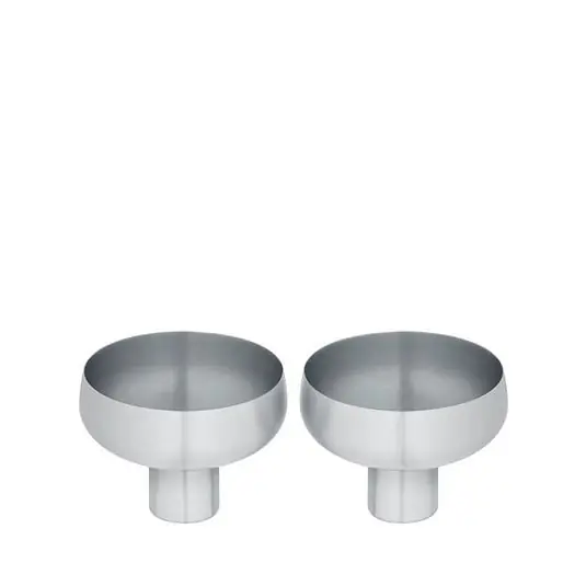 Marca Reconocida Koyoi Coupe vidrio Set of 2 Matt Stainless Steel - Blomus