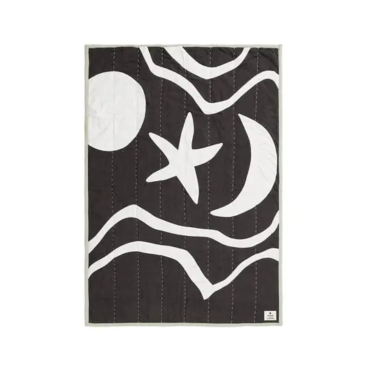 Kove Applique Manta Charcoal/Elm Green - Ferm Living Certificado