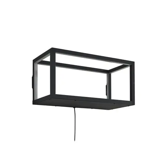 Compra Hoy Birta Aplique de Pared LED, enchufe, estante, 51 cm, USB - Lindby