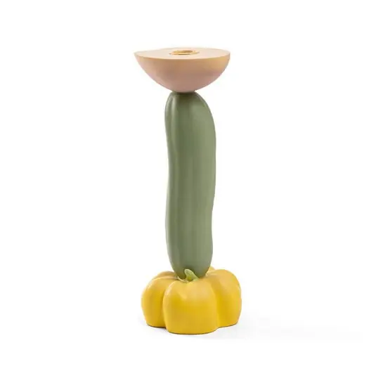 Portavelas multicolor Vitamin Cucumber - SELETTI Stock Limitado