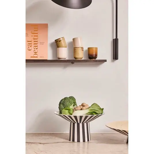 Precio De Oferta Centro de mesa Toppu blanco brillante/negro - OYOY Living Design