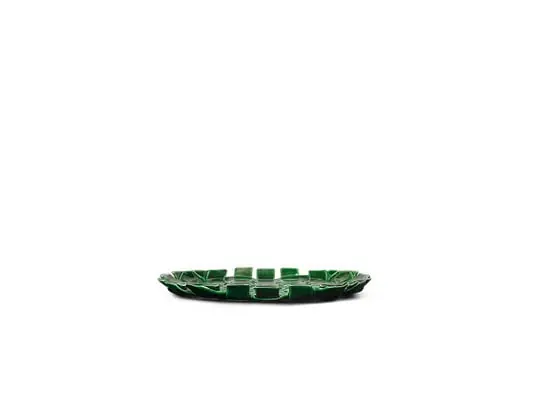 Pago Seguro Plait Platter Emerald Verde - Ferm Living