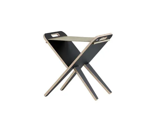 Klaburet Stool Black/Linen - Piet Hein Barato
