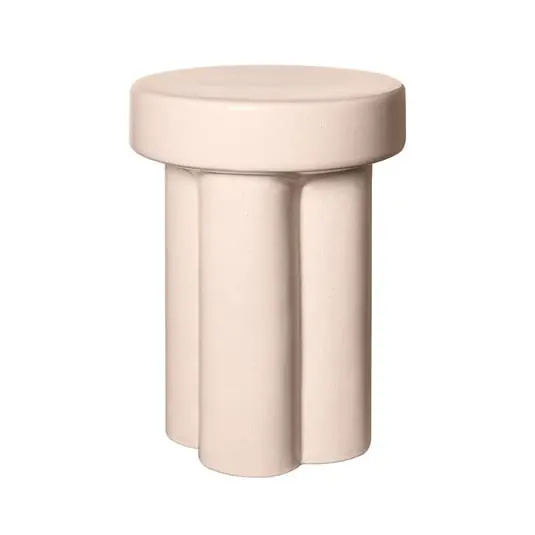 Envío Internacional Toru Ceramic Taburete Big Lily Blanco - Blomus
