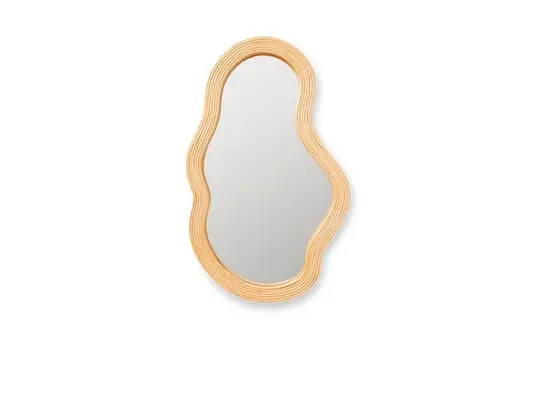 Pond Espejo Medium Rattan Natural - Ferm Living Súper Precio