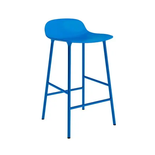 Forma Taburete de bar H65 Steel/Bright Blue - Normann Copenhagen Envío Internacional
