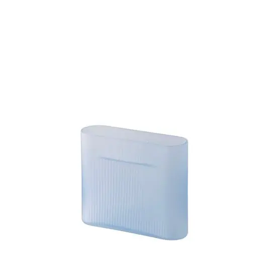 Moderno Ridge Vase H16,5 Claro Azul - Muuto