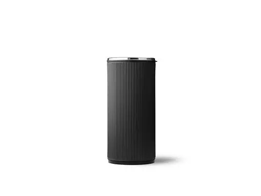 Moderno Vipp18 Open Top Bin Black/Polished - Vipp