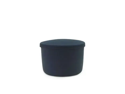 Hide Storage Puf Small Steel Blue - Normann Copenhagen Premium