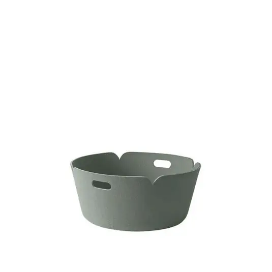 Restore Round Cesta Dusty Green - Muuto Envío Gratis