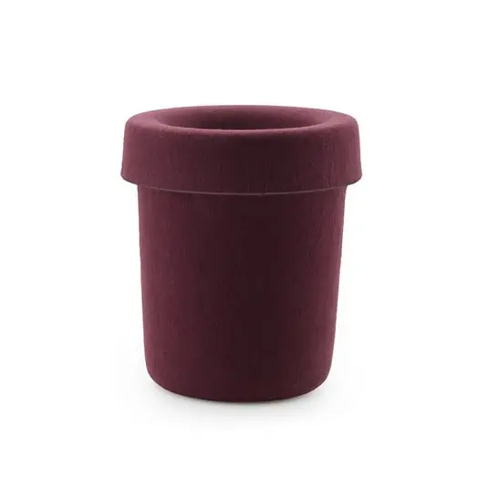 Papelera Hide, rojo oscuro, altura 36 cm - Normann Copenhagen Promoción