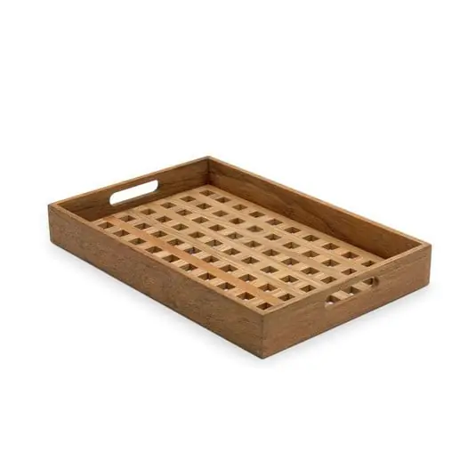 Lujoso Fionia Bandeja 48x32 Teak - Skagerak by Fritz Hansen