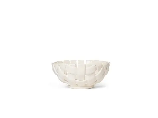 Plait Tazón Ø24 Off-White - Ferm Living Entrega Rápida