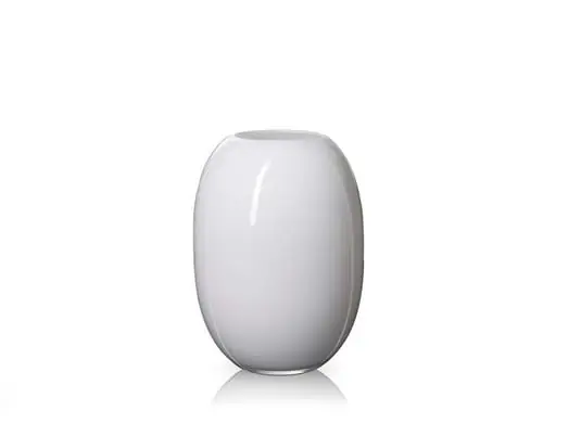 Económico Super Vase H20 Glass/White - Piet Hein