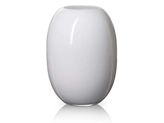 Super Vase H50 Glass/White - Piet Hein Directo De Fábrica