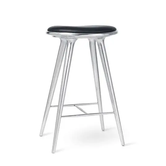Alta Calidad High Taburete de bar H74 Recycled Aluminum - Mater