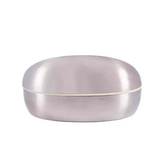 Joyero Superellipse 13 x 11 cm, acero mate - Piet Hein Alta Calidad