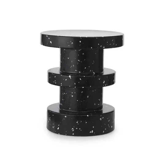 Taburete Bit Stack, negro, altura 42 cm - Normann Copenhagen Oferta De Temporada