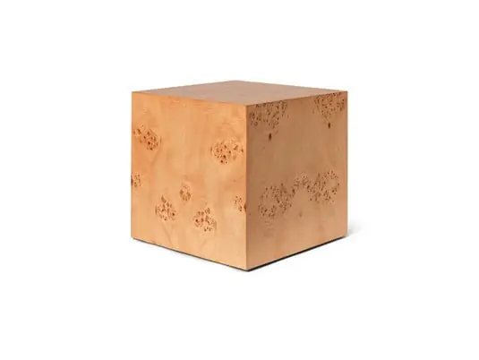 Burl Cube Mesa Auxiliares Natural - Ferm Living Súper Precio