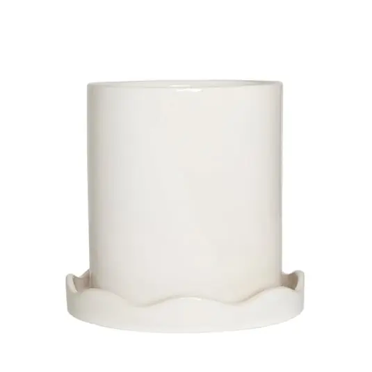 Maceta Nami mediana blanca - OYOY Living Design Auténtico