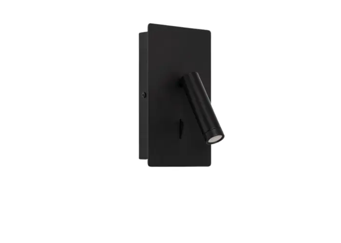 APLIQUE PARED PURE 4W CRI 90 3 NIV.INTENS.240V 30° 2700K USB-C 5V/2A NG Directo De Fábrica