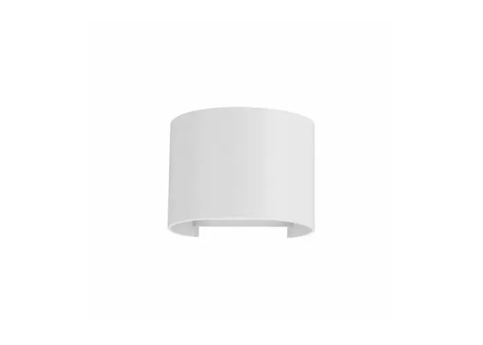 Profesional Foco exterior LEK redondo blanco aplique pared exterior 6,8W 3000K  4907