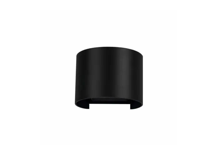 Auténtico Foco exterior LEK redondo negro aplique pared exterior 6,8W 3000K 4910