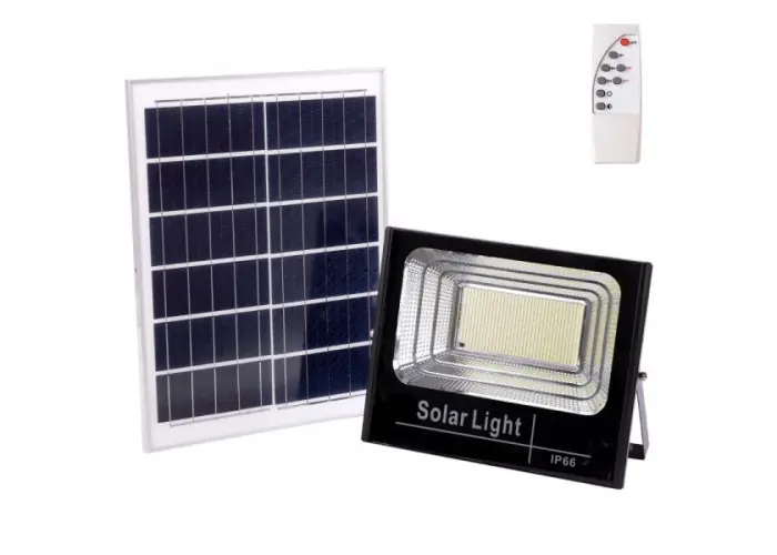 Proyector LED Solar 200W 6500K con Control Remoto HO-SOLARFL-200W-01 Envío Inmediato