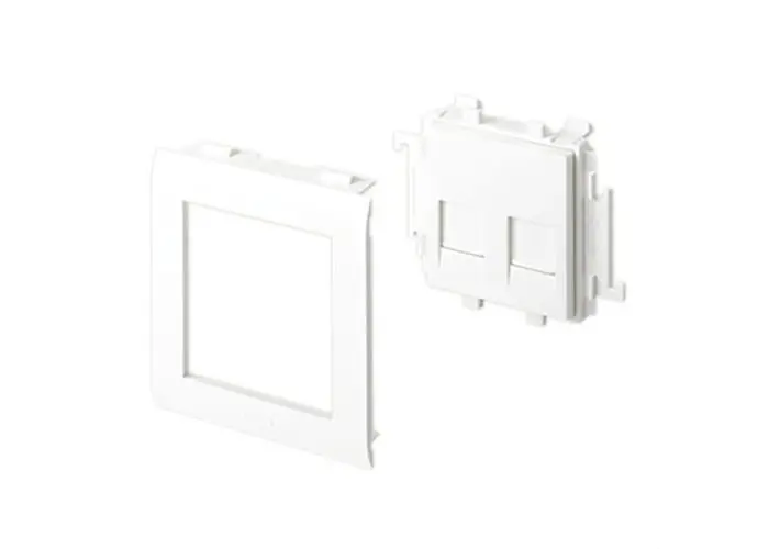 Alta Calidad ADAPTADOR 1 MECANISMO SYSTIMAX U24X 65mm BLANCO NIEVE