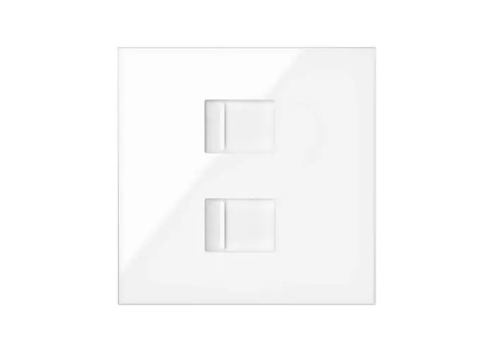 TAPA V&D PLANA CG SIMON 100 PARA 2 VENTANAS RJ45 BLANCO BRILLANTE Oferta